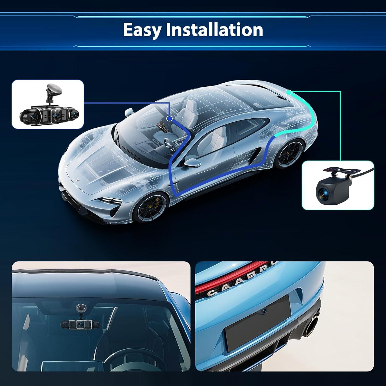 Cámara de tablero 4 canales JoycePure 360° 2K + 3x1080P