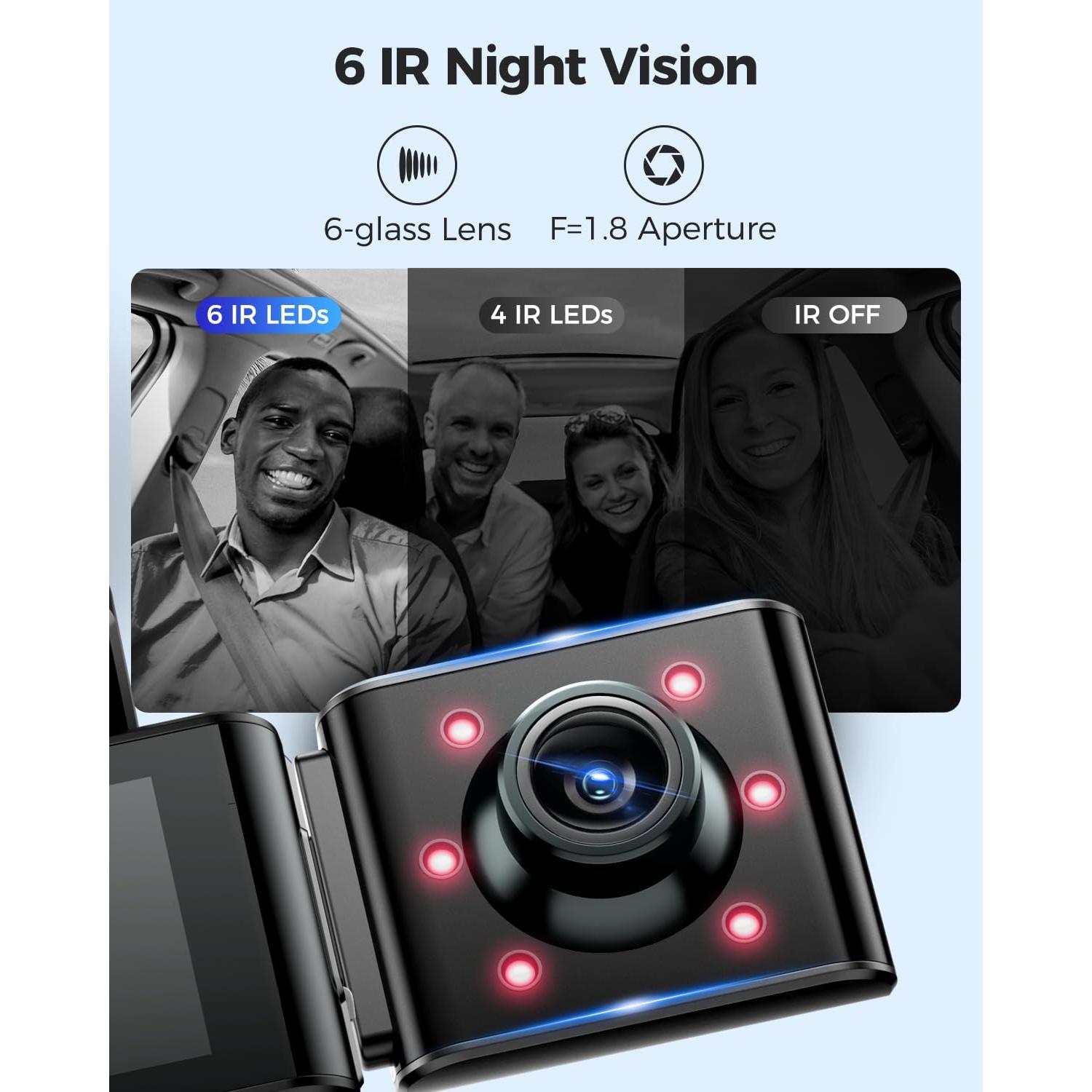 Cámara de Salpicadero AZDOME M550 Pro 3 Canales 4K GPS