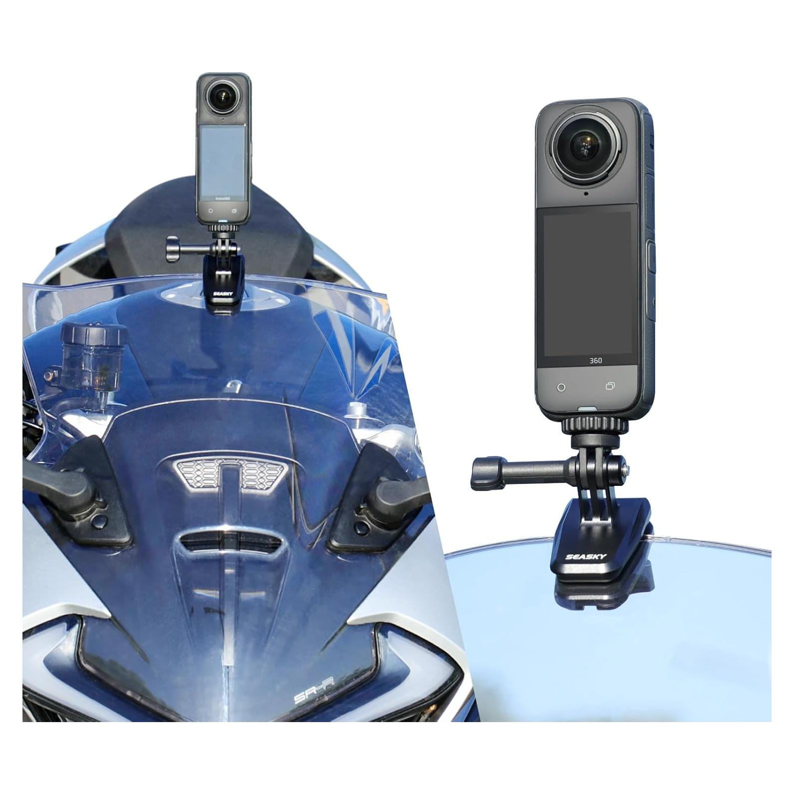 Soporte de Montaje para Parabrisas de Motocicleta SEASKY M1