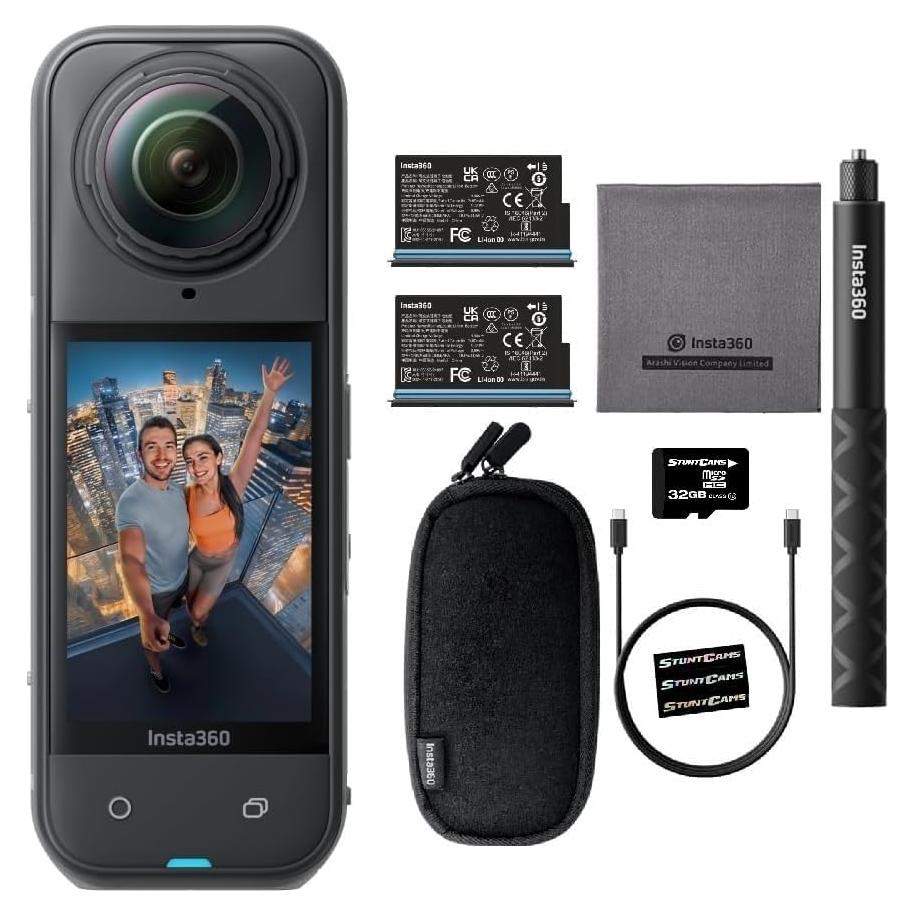 Cámara de acción Insta360 X5 8K 360° 72MP Impermeable