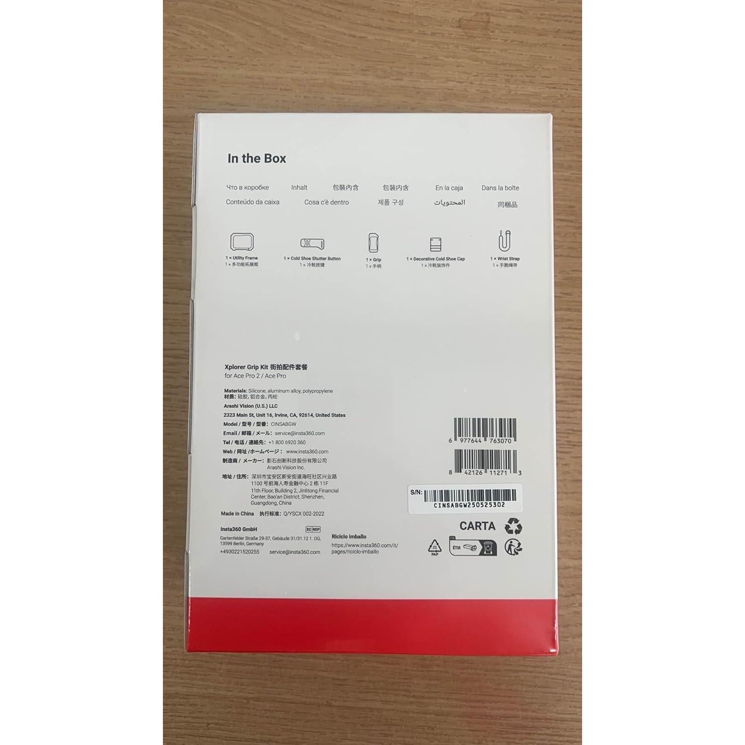 Kit Grip Insta360 Ace Pro 2 y Xplorer - Gris Pizarra