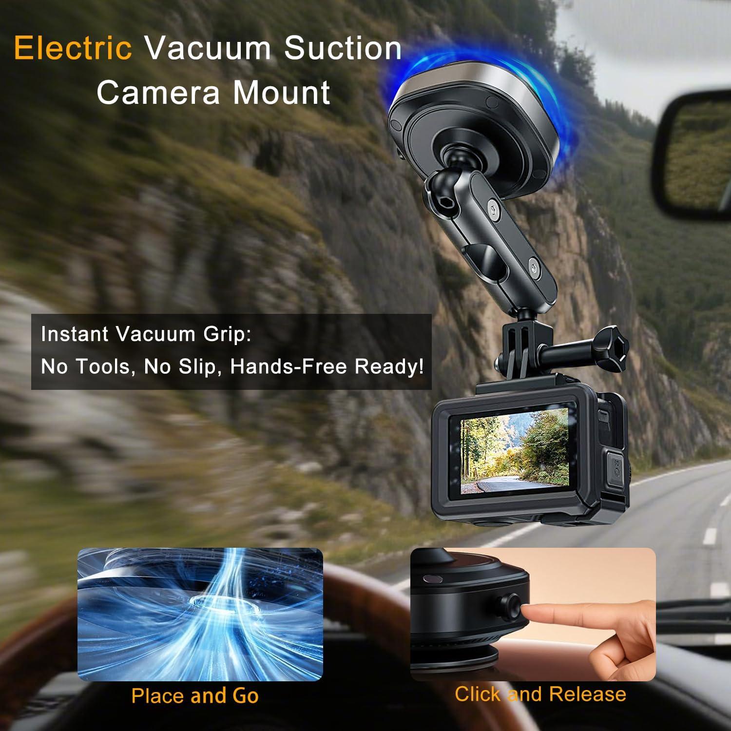 Soporte de Ventosa Jkoailiwi para GoPro y Cámaras de Acción 360°