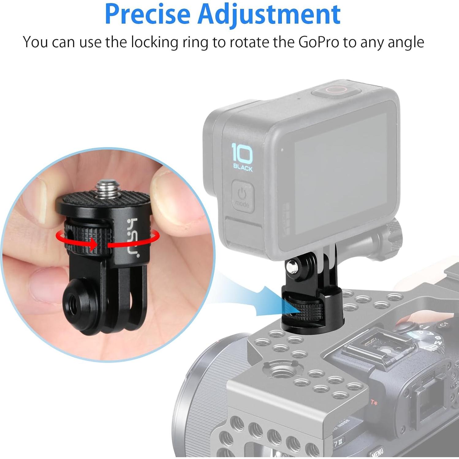 Adaptador de Montaje en Trípode HSU para GoPro e Insta360