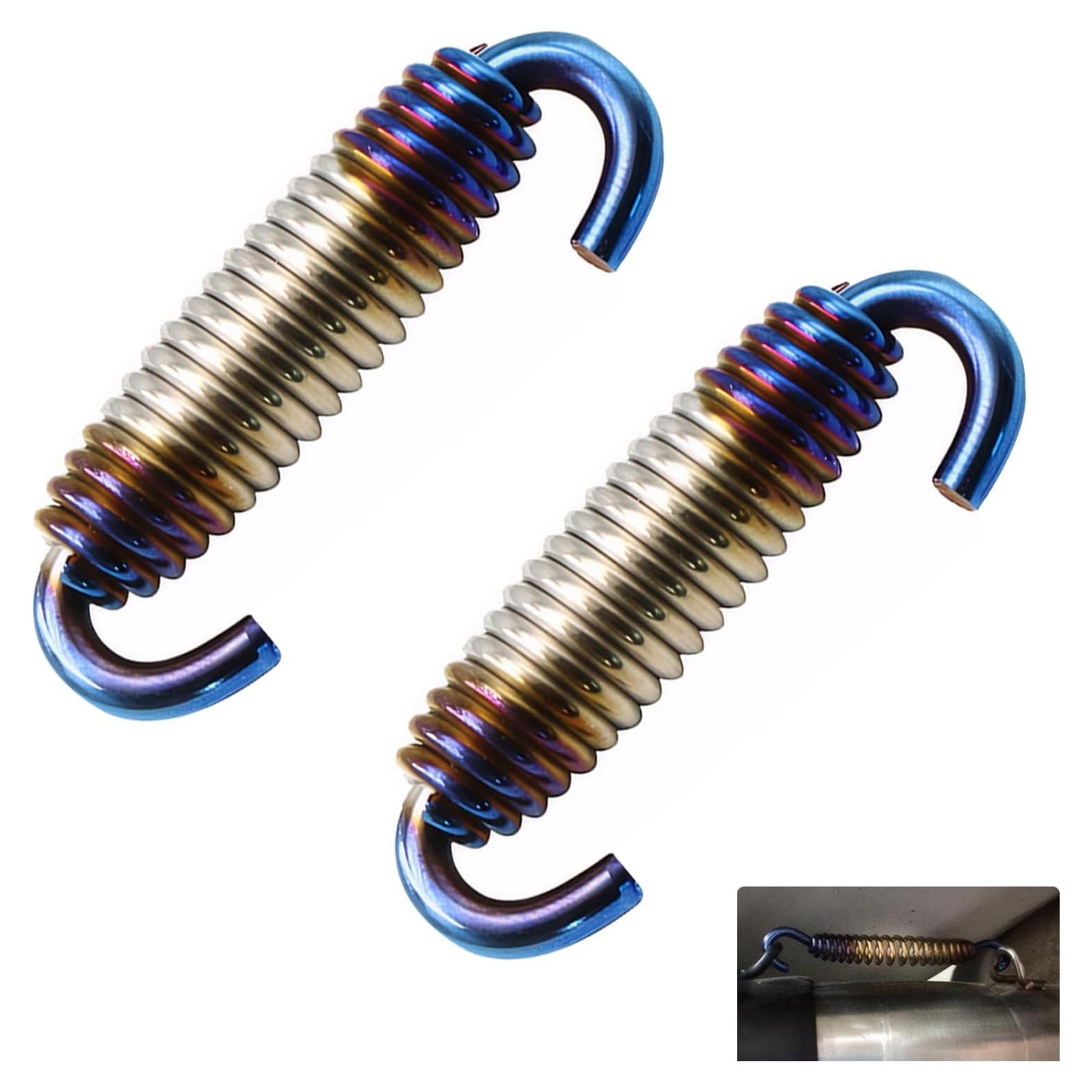 Gancho de Resorte para Tubo de Escape Jokormo 2 PCS Azul