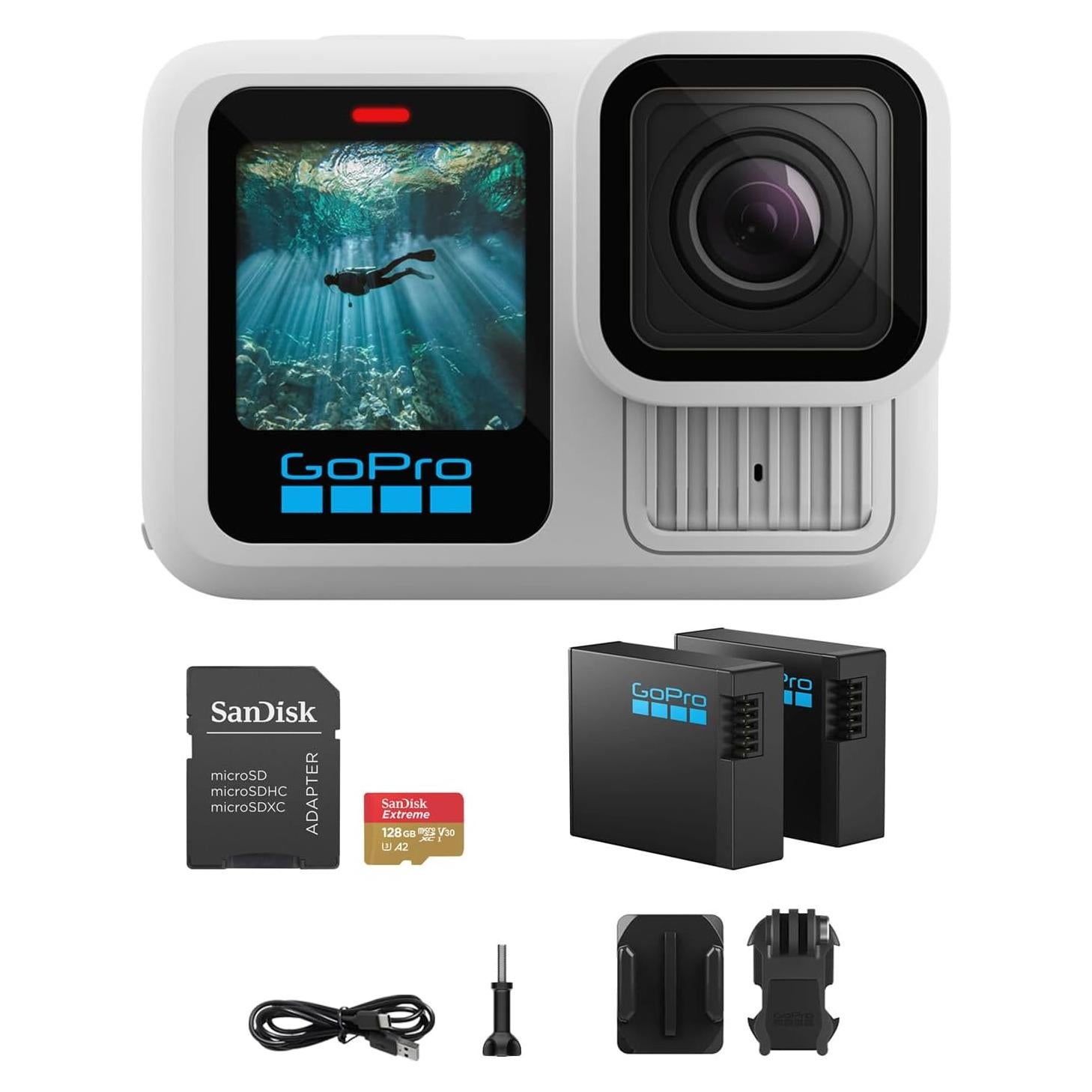 Cámara GoPro HERO13 Edición Limitada Blanca Polar 27MP 5.3K