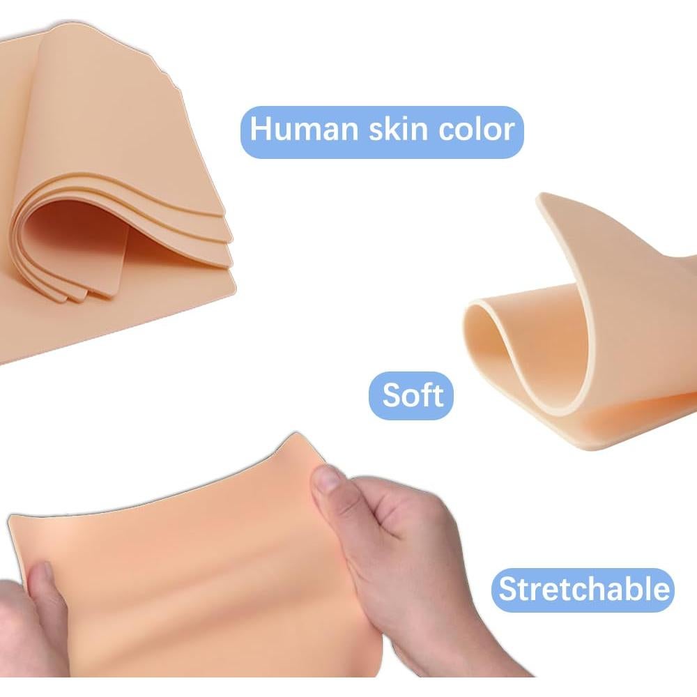 Kit de Práctica de Tatuaje Gakonp 20 Piezas 3mm Piel Falsa