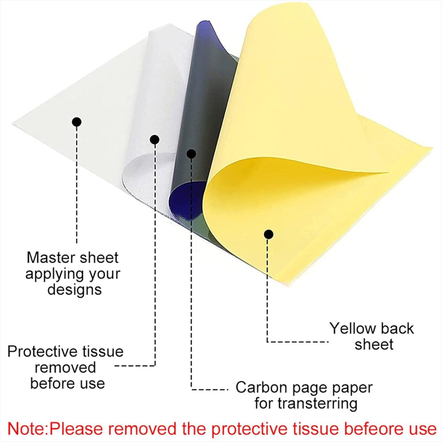 Kit de Pieles de Práctica de Tatuaje Lyuxzad - 30 Piezas