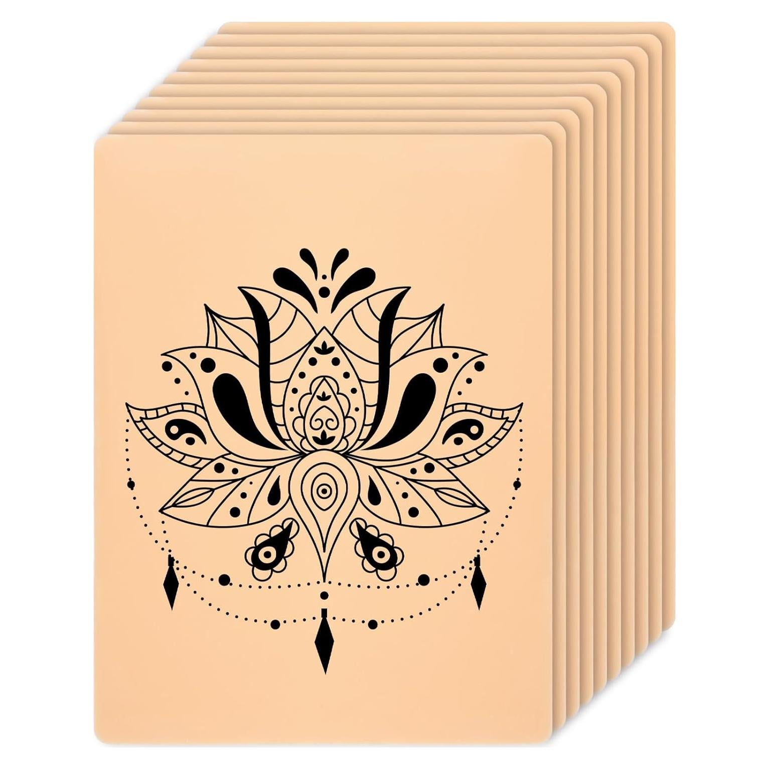 10 Piezas Piel de Tatuaje Falsa SynHHergyx 3mm Doble Cara