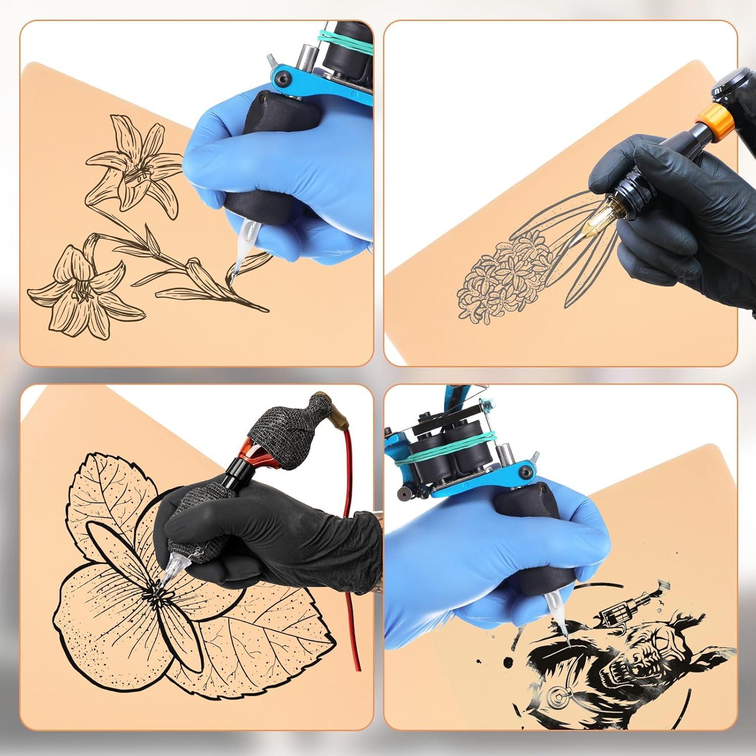 10 Piezas Piel de Tatuaje Falsa SynHHergyx 3mm Doble Cara