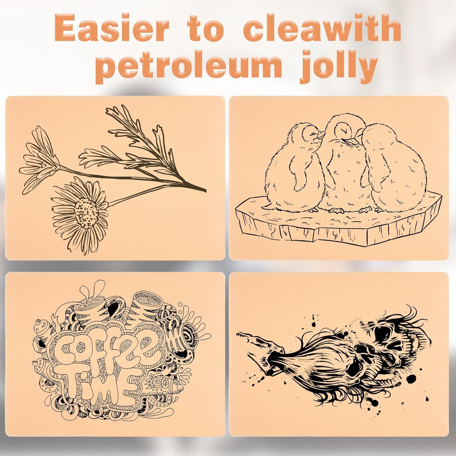 10 Piezas Piel de Tatuaje Falsa SynHHergyx 3mm Doble Cara