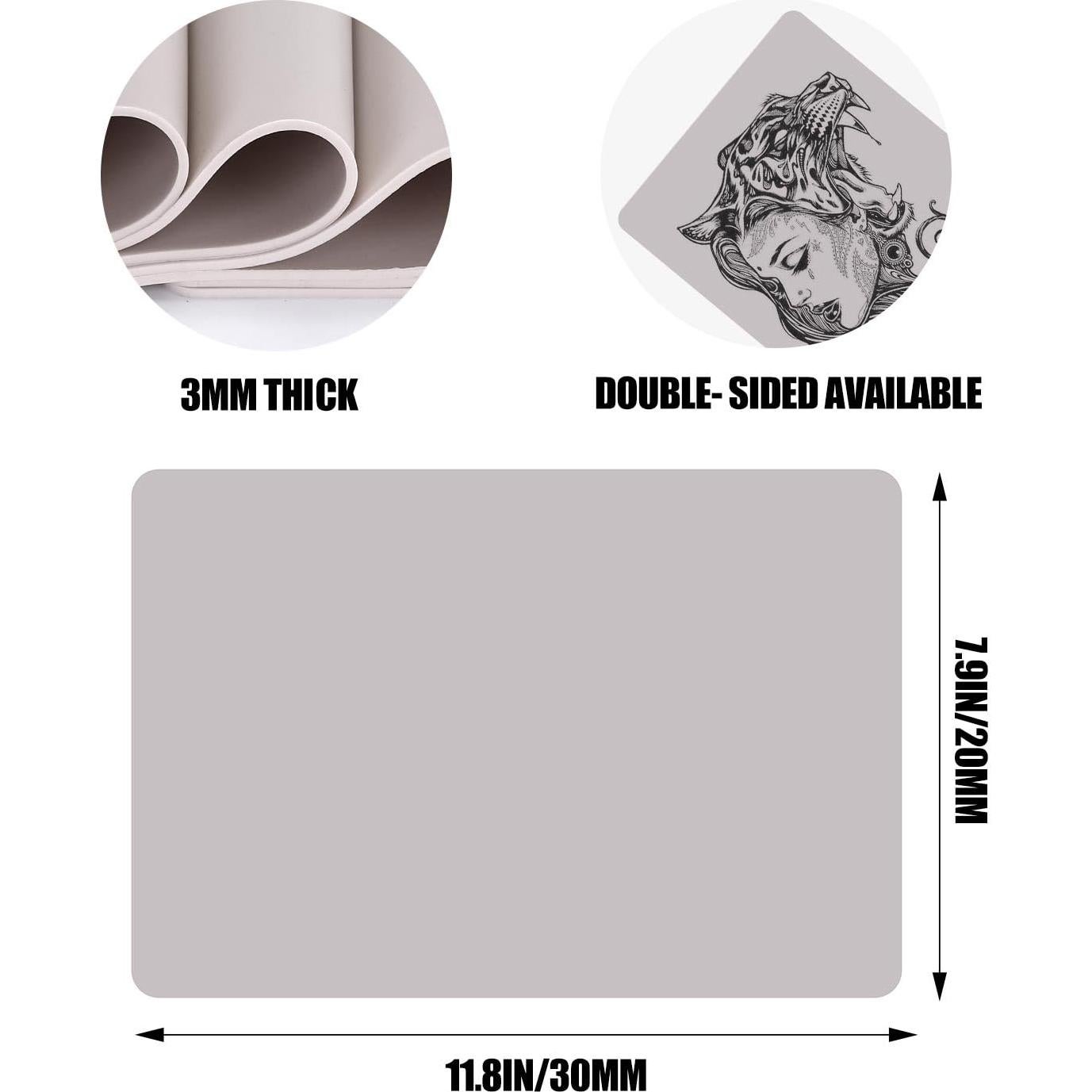 Piel de práctica de tatuaje YTATTOO 20x30cm 5PCS doble cara