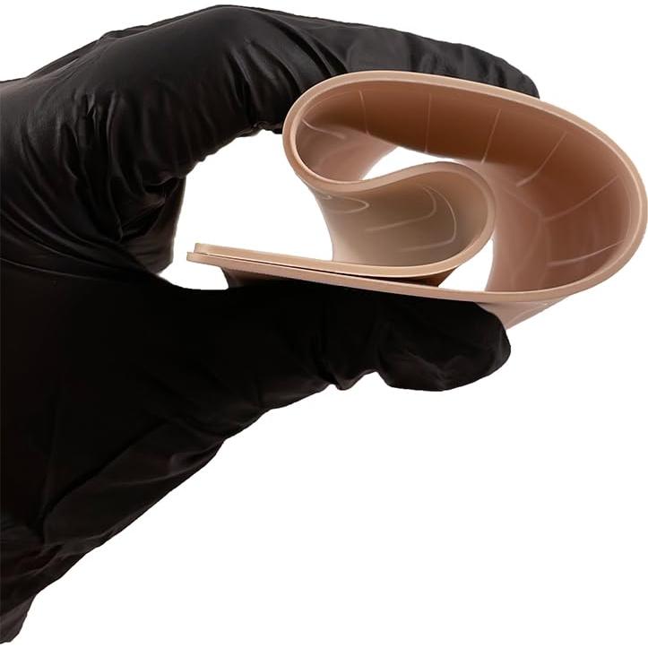 5 Piezas Piel de Práctica Doble Cara Silicona Tatuaje Cejas