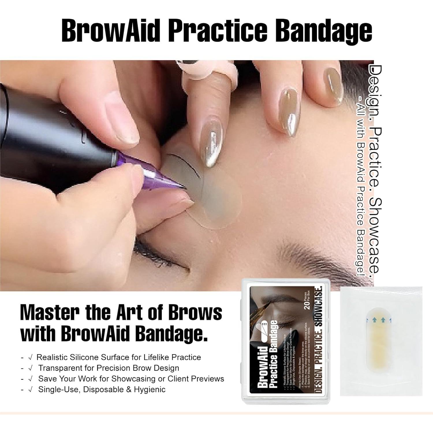 Banda de Práctica PMUBEAUTY para Tatuaje de Ceja - 20 Piezas