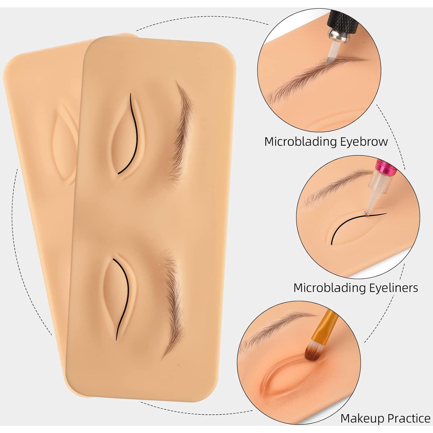 Piel de Práctica para Tatuaje ATOMUS 8 Piezas Silicona 3D