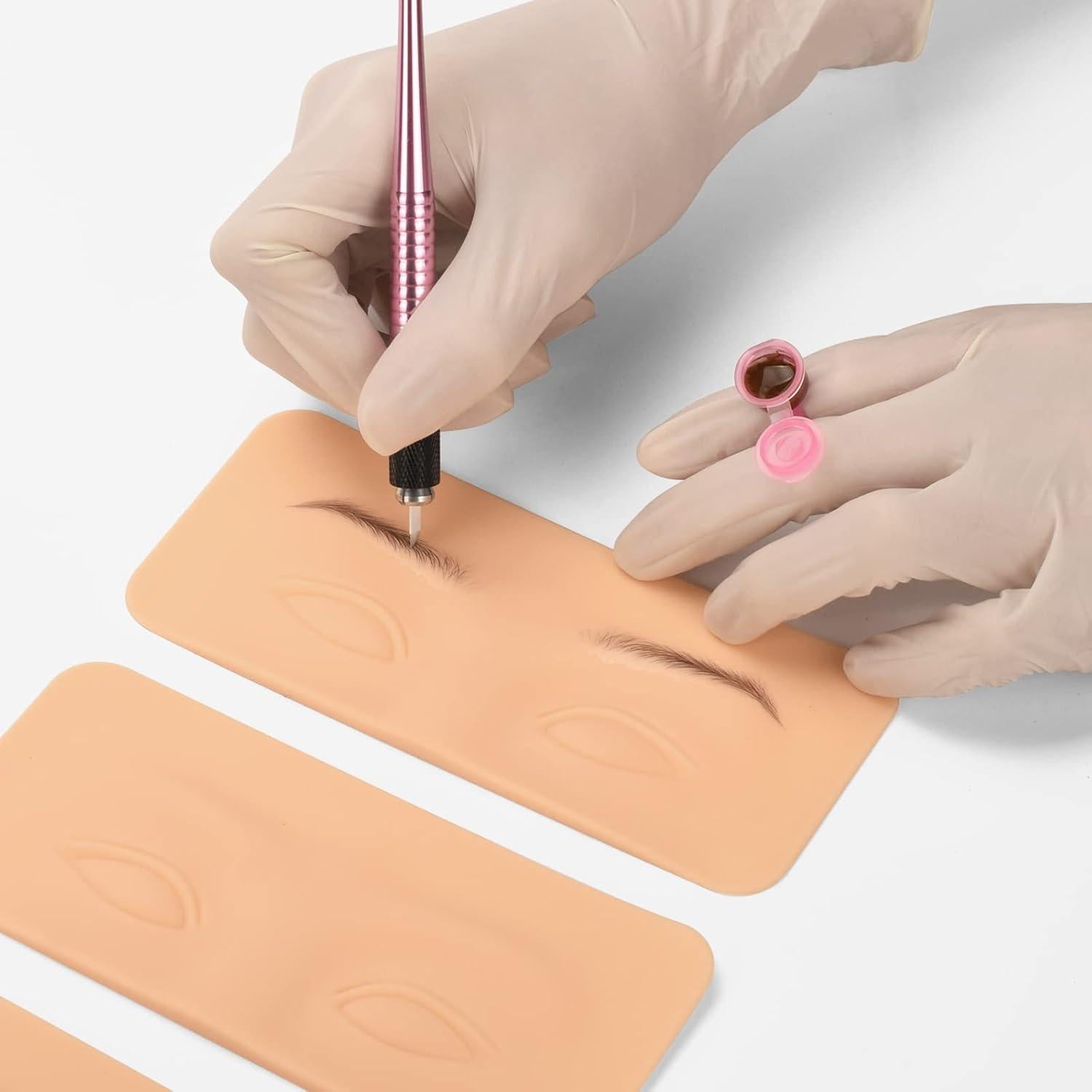 Piel de Práctica para Tatuaje ATOMUS 8 Piezas Silicona 3D