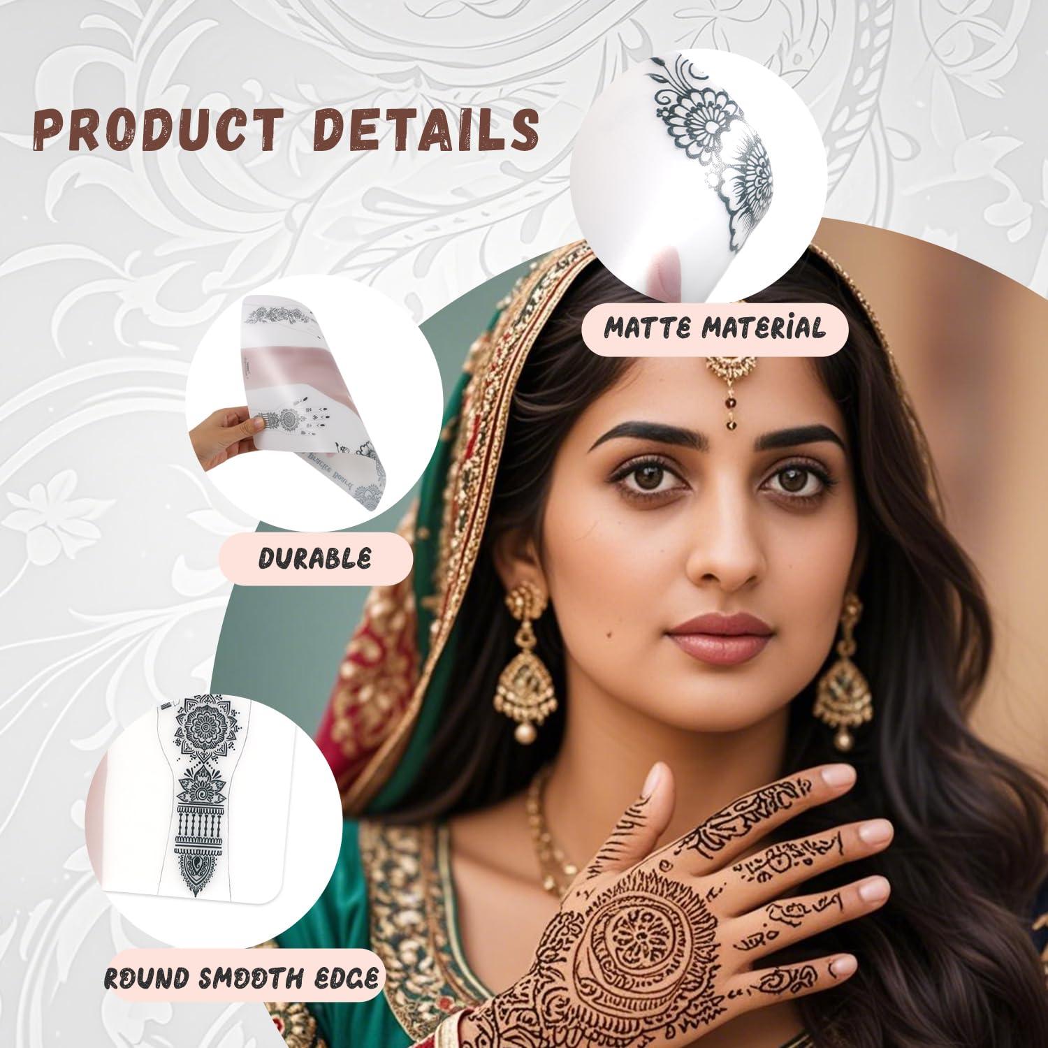 Tablero de Práctica de Tatuaje de Henna Depvision A4 Reutilizable