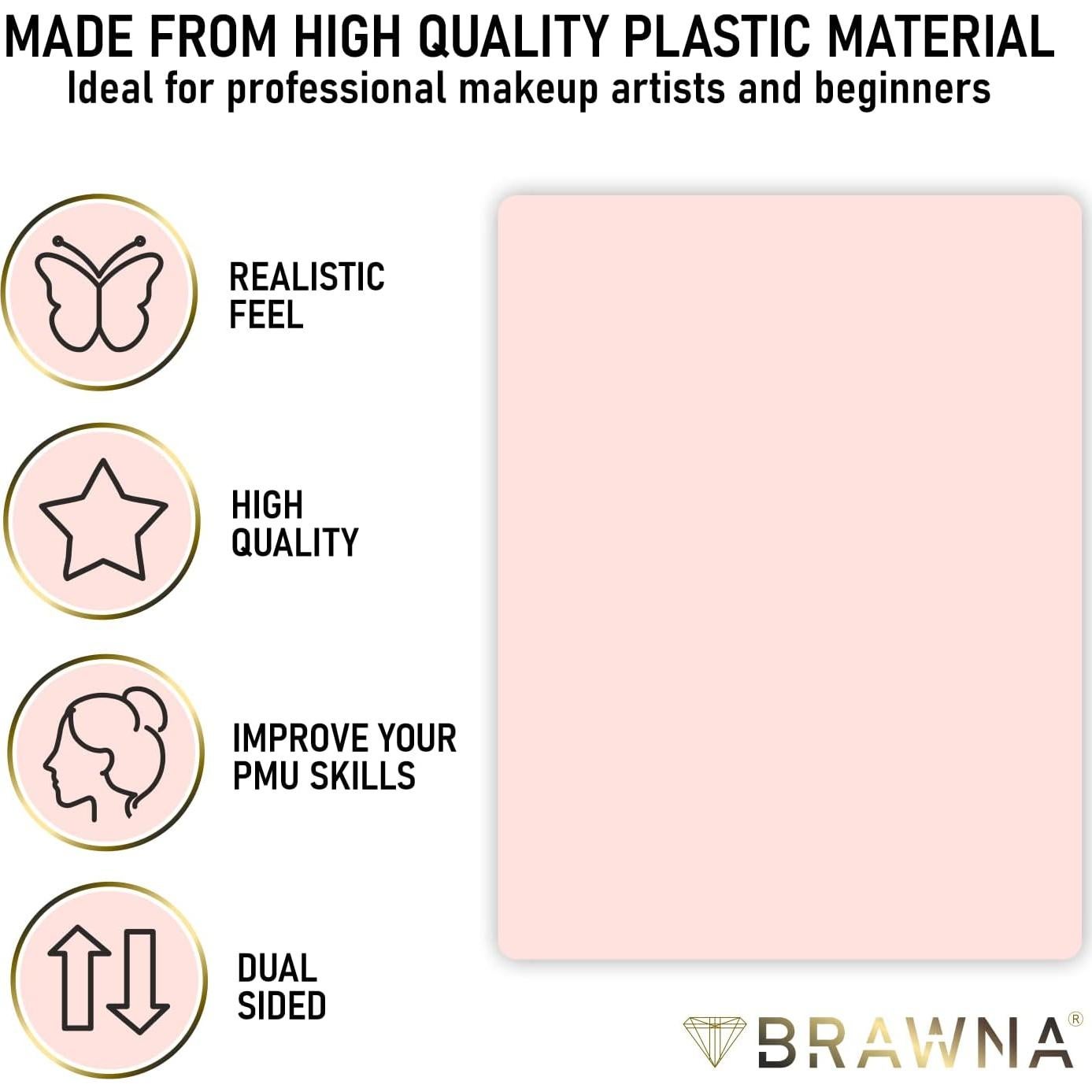 Plantilla Reutilizable de Cejas BRAWNA 10 Formas 19.5x14.5cm