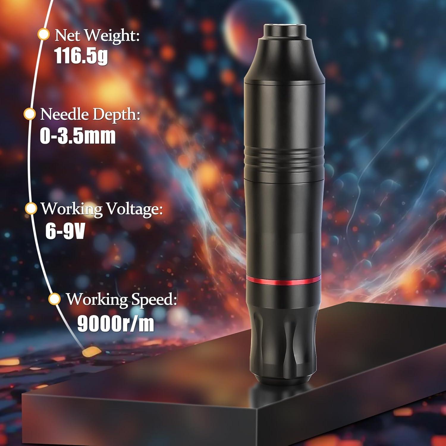 Kit de Tatuaje Completo BAMTTOO con Pluma y Accesorios