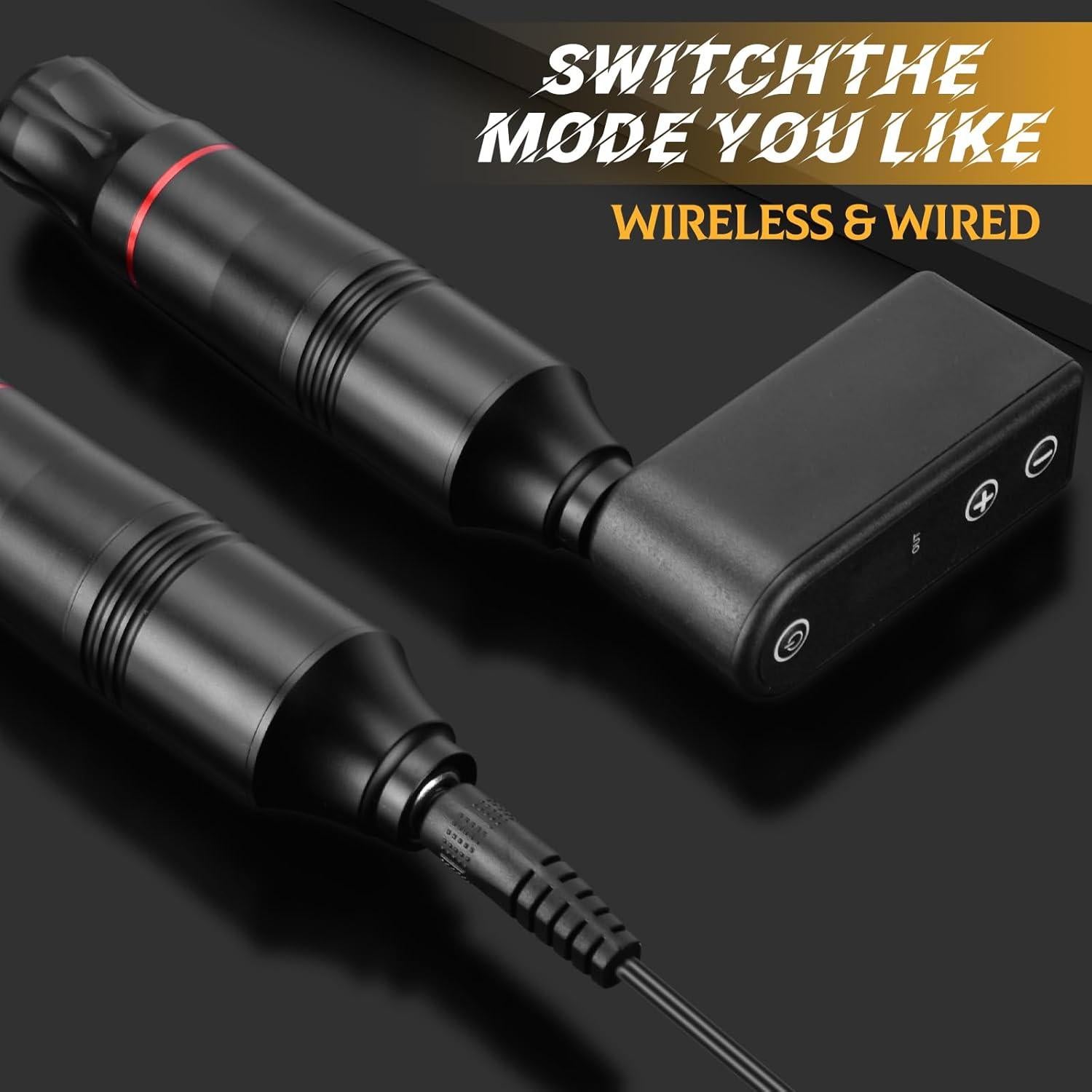 Kit de Tatuaje Completo BAMTTOO con Pluma y Accesorios