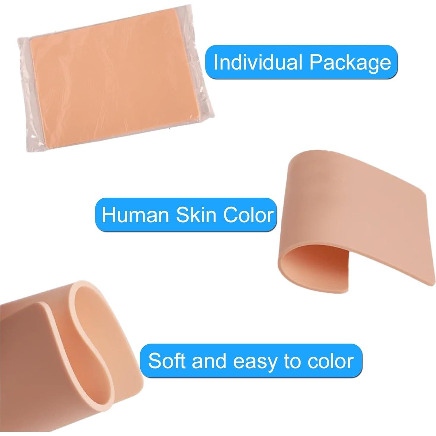 Kit de Práctica de Tatuaje MIUXIA 514 Piezas con Piel y Papel