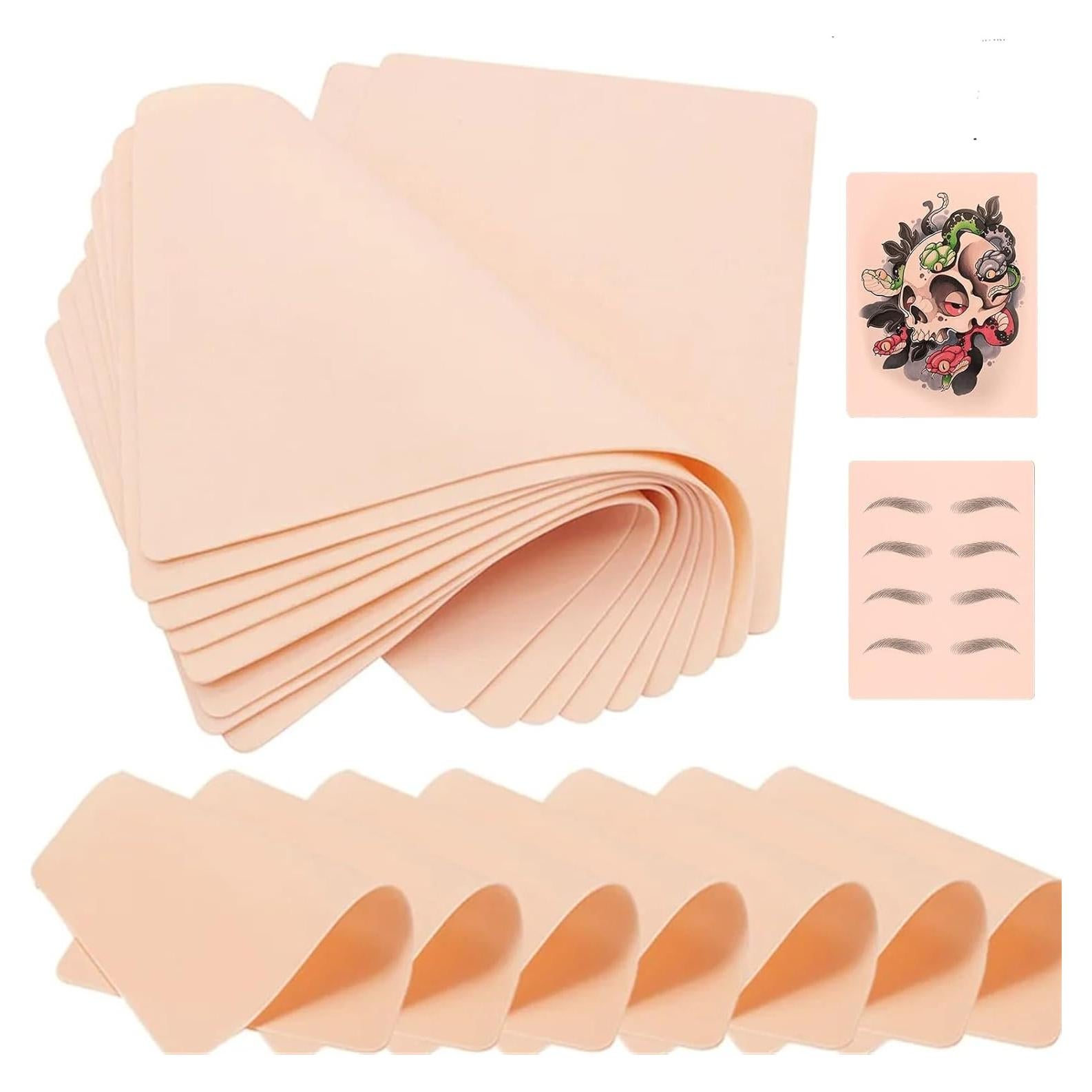 Piel Falsa para Tatuajes Yuelong 8PCS 1.3mm Doble Cara 18.8x14.2cm