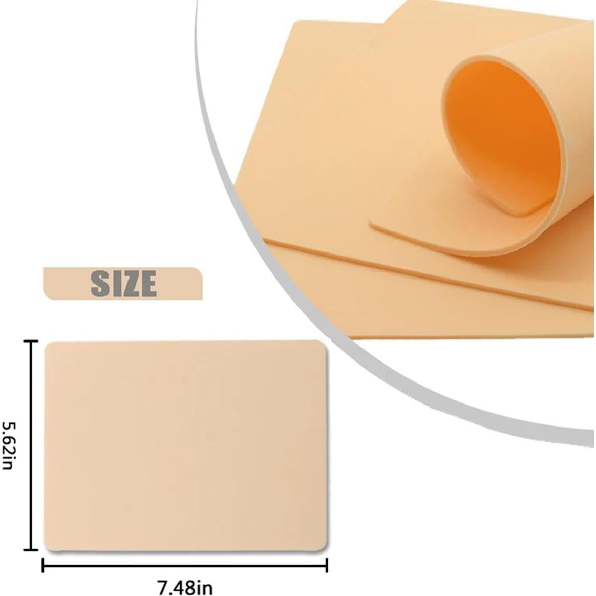 Piel Falsa para Tatuajes Yuelong 8PCS 1.3mm Doble Cara 18.8x14.2cm