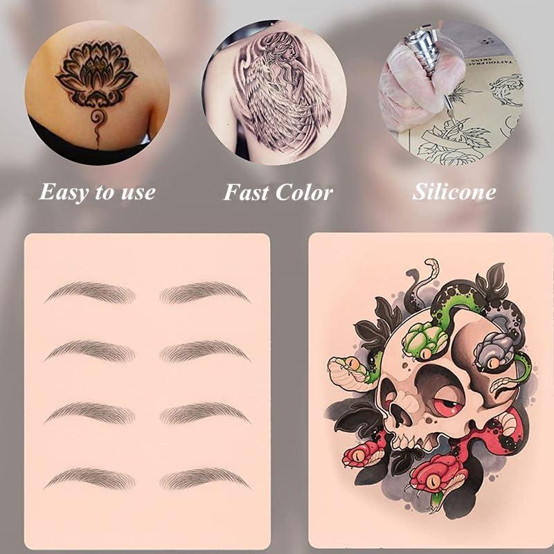 Piel Falsa para Tatuajes Yuelong 8PCS 1.3mm Doble Cara 18.8x14.2cm