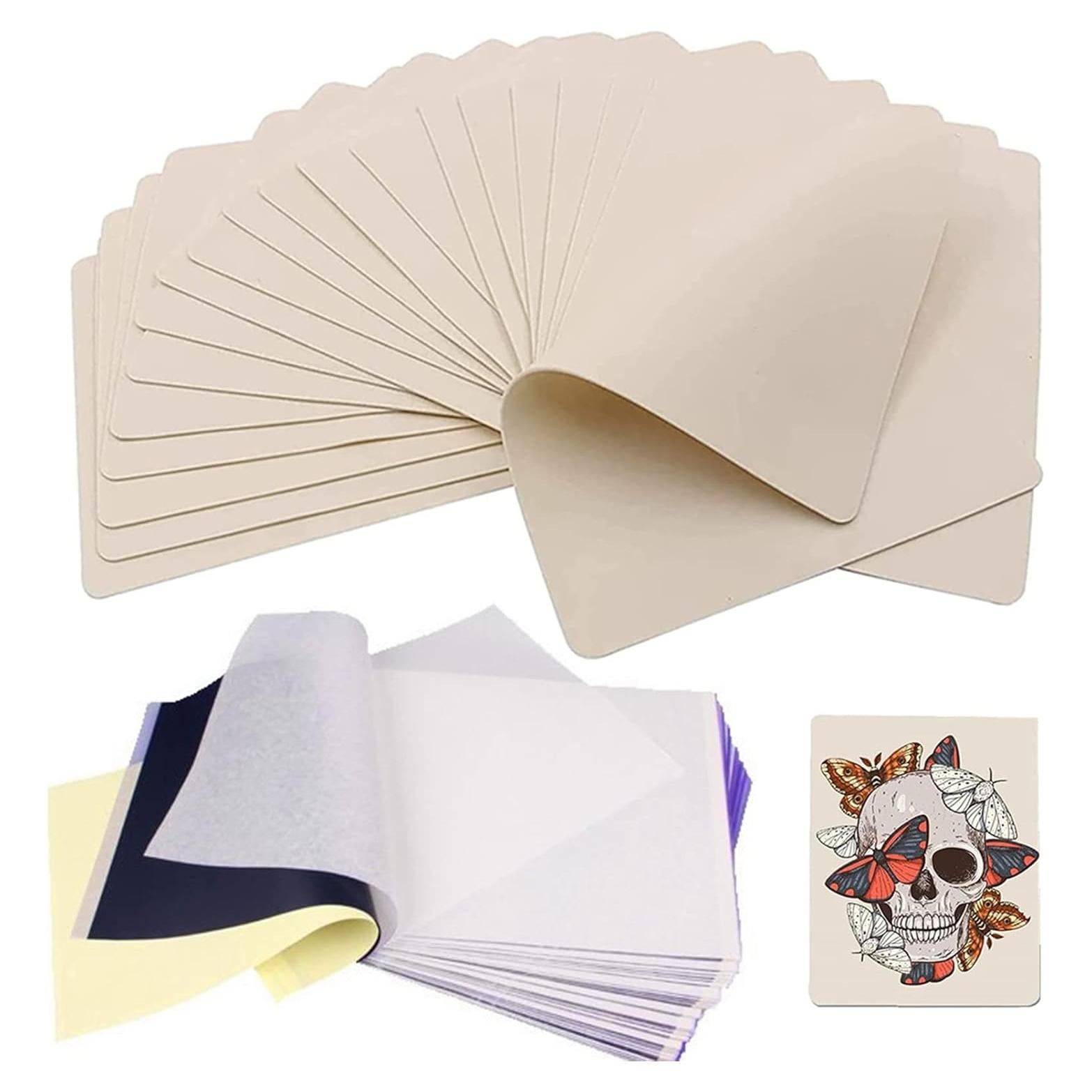 Kit de Práctica de Tatuajes Yuelong 40PCS - Piel Falsa y Papel