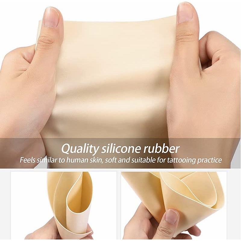 Kit de Práctica de Tatuajes Yuelong 40PCS - Piel Falsa y Papel