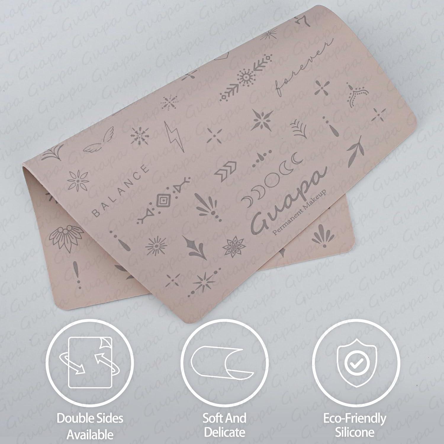 Piel de Práctica de Tatuaje Guapa 3 PCS Doble Cara 1.5mm