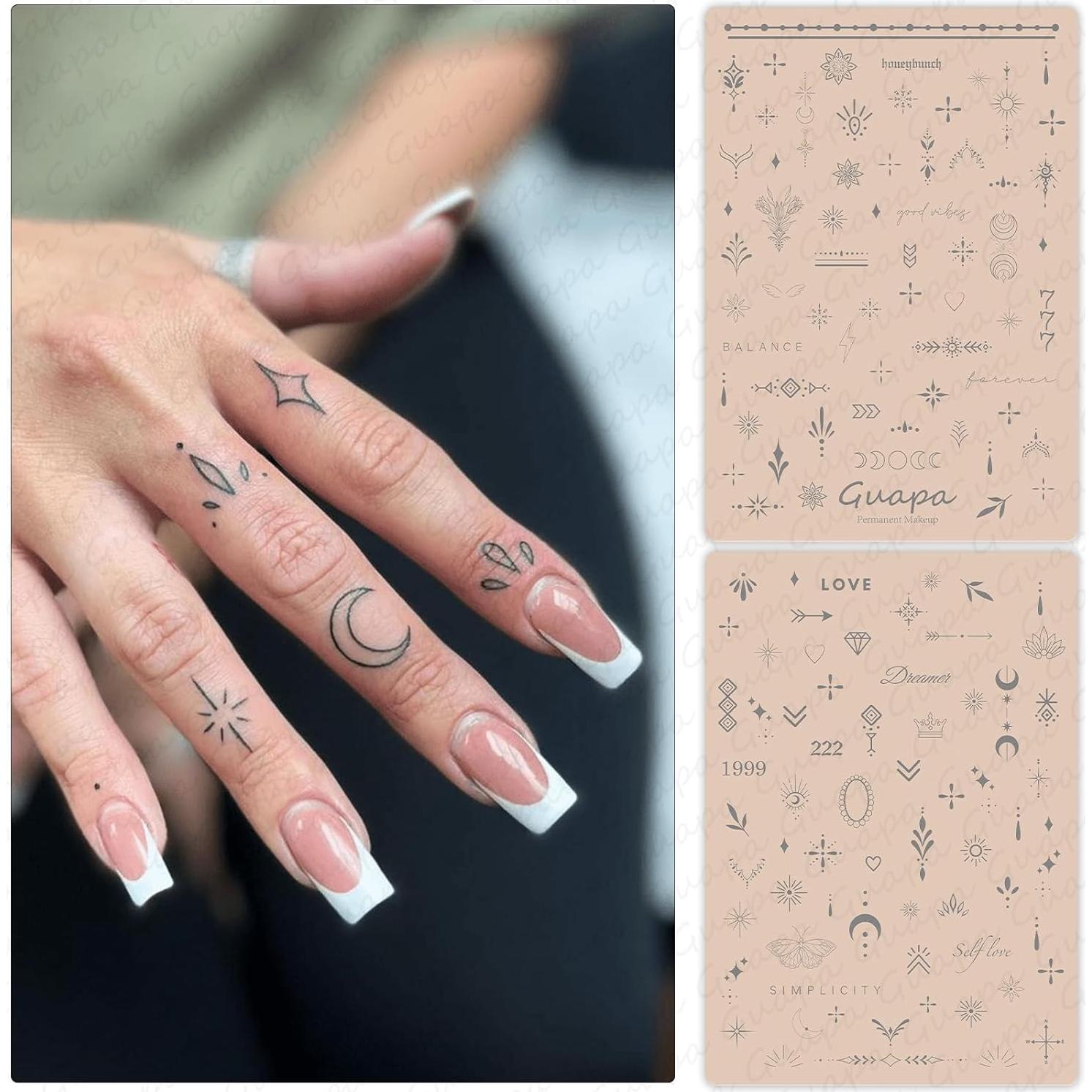 Piel de Práctica de Tatuaje Guapa 3 PCS Doble Cara 1.5mm