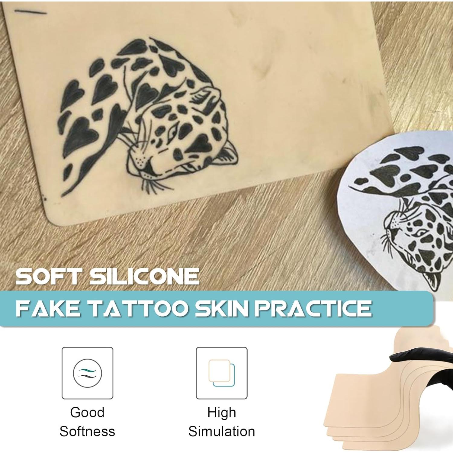 Kit de Piel de Tatuaje WZPB - 40 Piezas, 20 Pieles y 20 Papeles