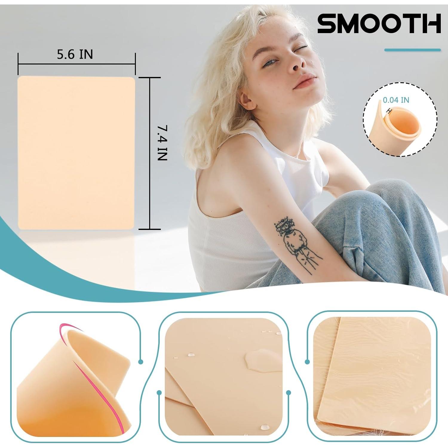 Kit de Piel de Tatuaje WZPB - 40 Piezas, 20 Pieles y 20 Papeles