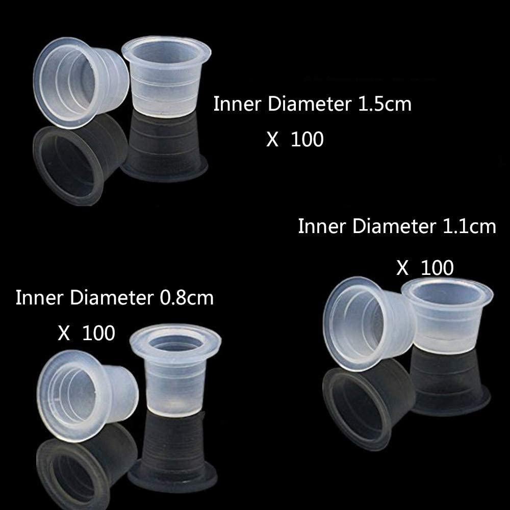 Yuelong 300pcs Tazas de Tinta Tatuaje Desechables Microblading