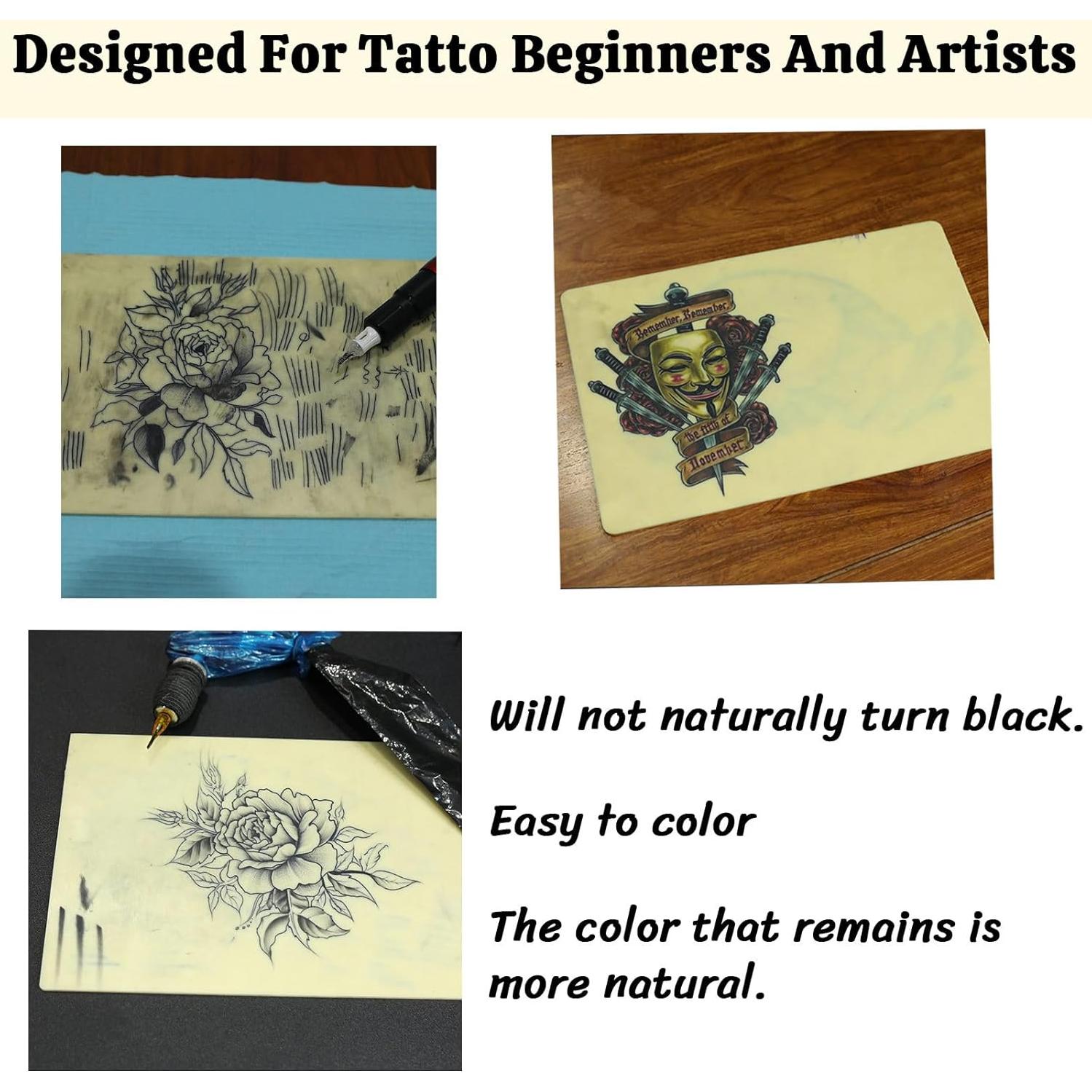 Piel de Práctica para Tatuaje PWMENLK 3mm 5 Pcs Flexible