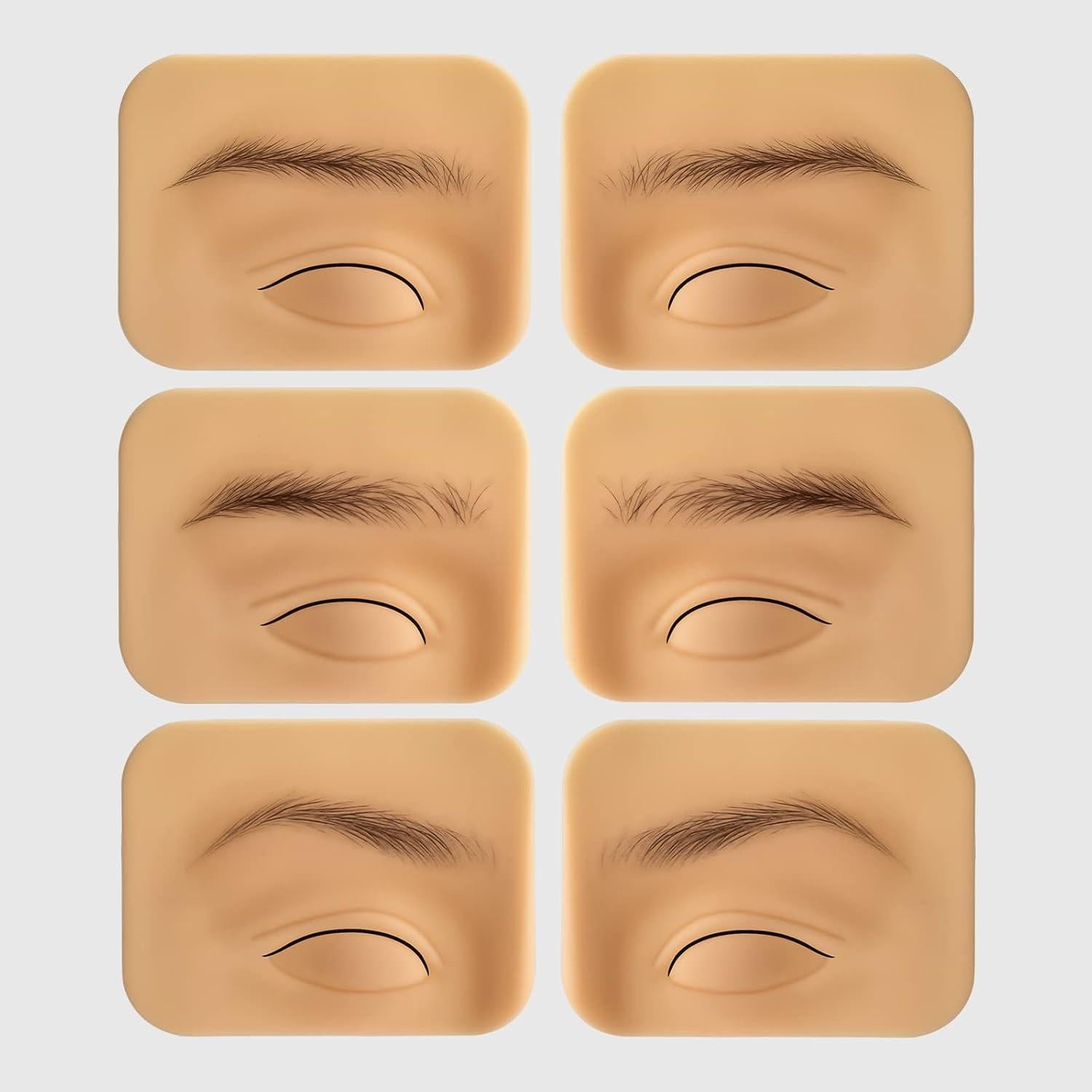 Piel de Práctica para Tatuaje ATOMUS 3 Pares Silicona 3D