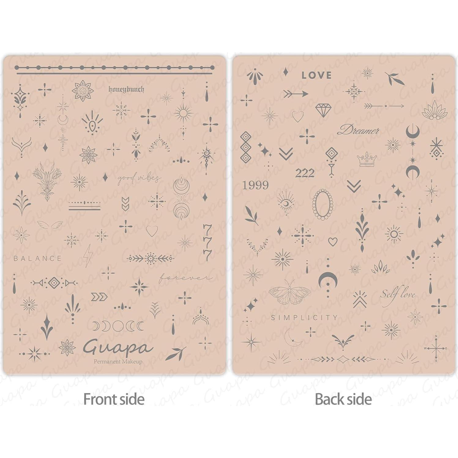 Pieles de Práctica para Tatuajes Marllogiva - 2 Pcs Rosa