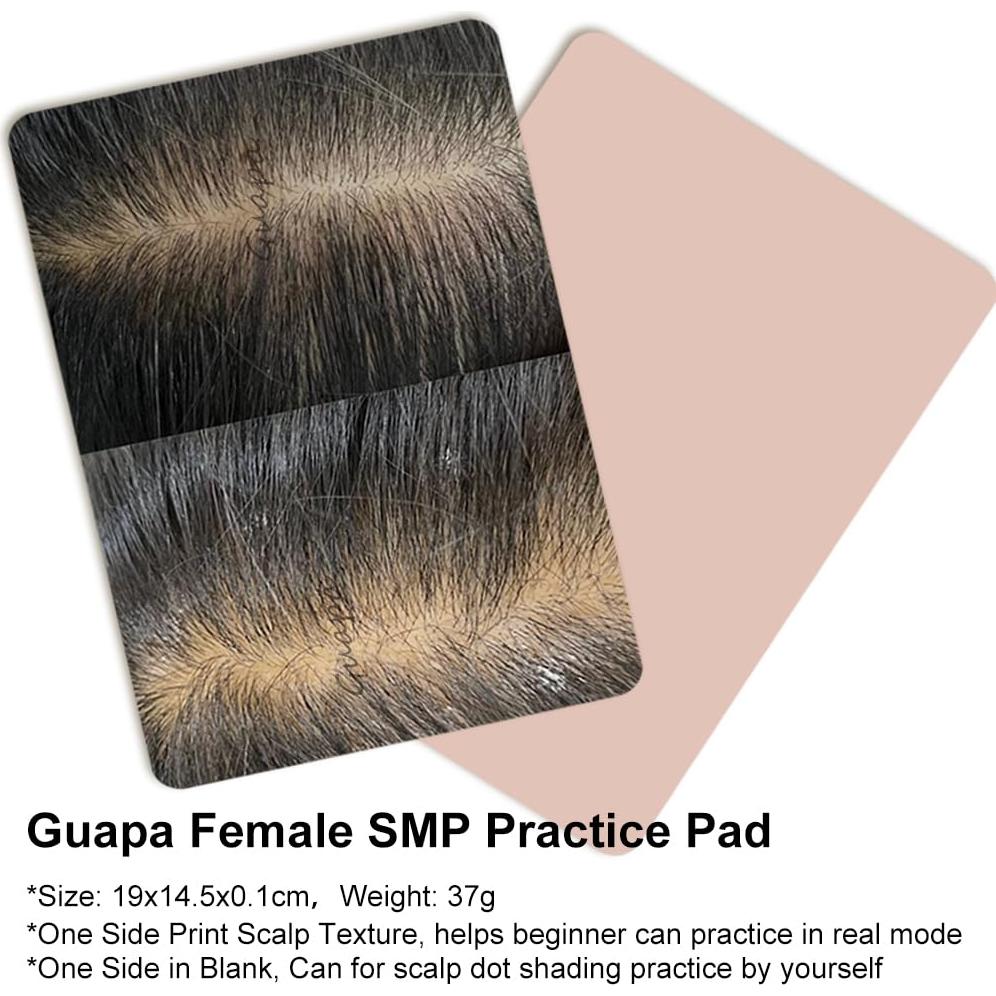 Piel de Práctica Micropigmentación Capilar Femenina SMP 3pcs