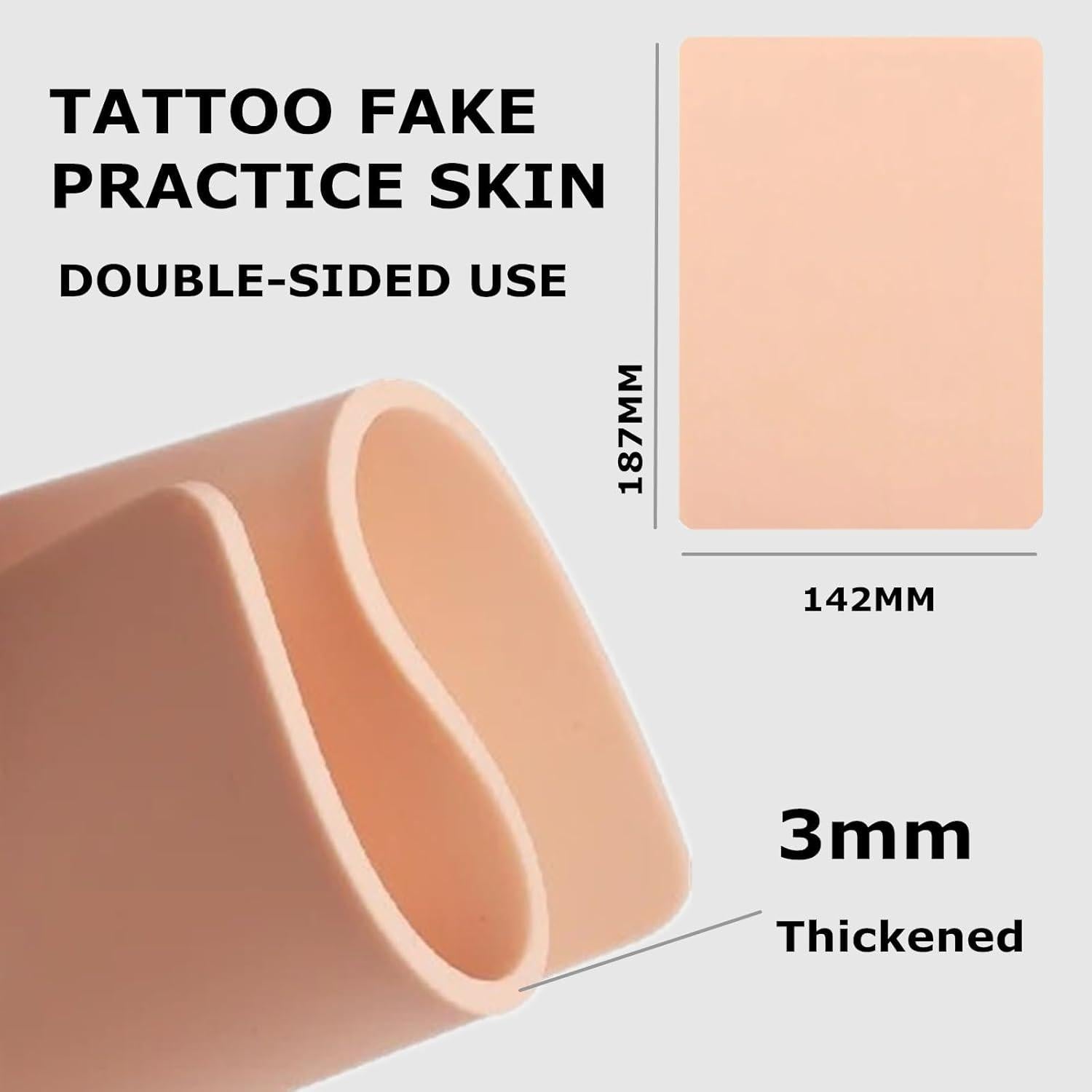 Piel de Práctica para Tatuaje Yuelong 3mm - 5PCS Doble Cara