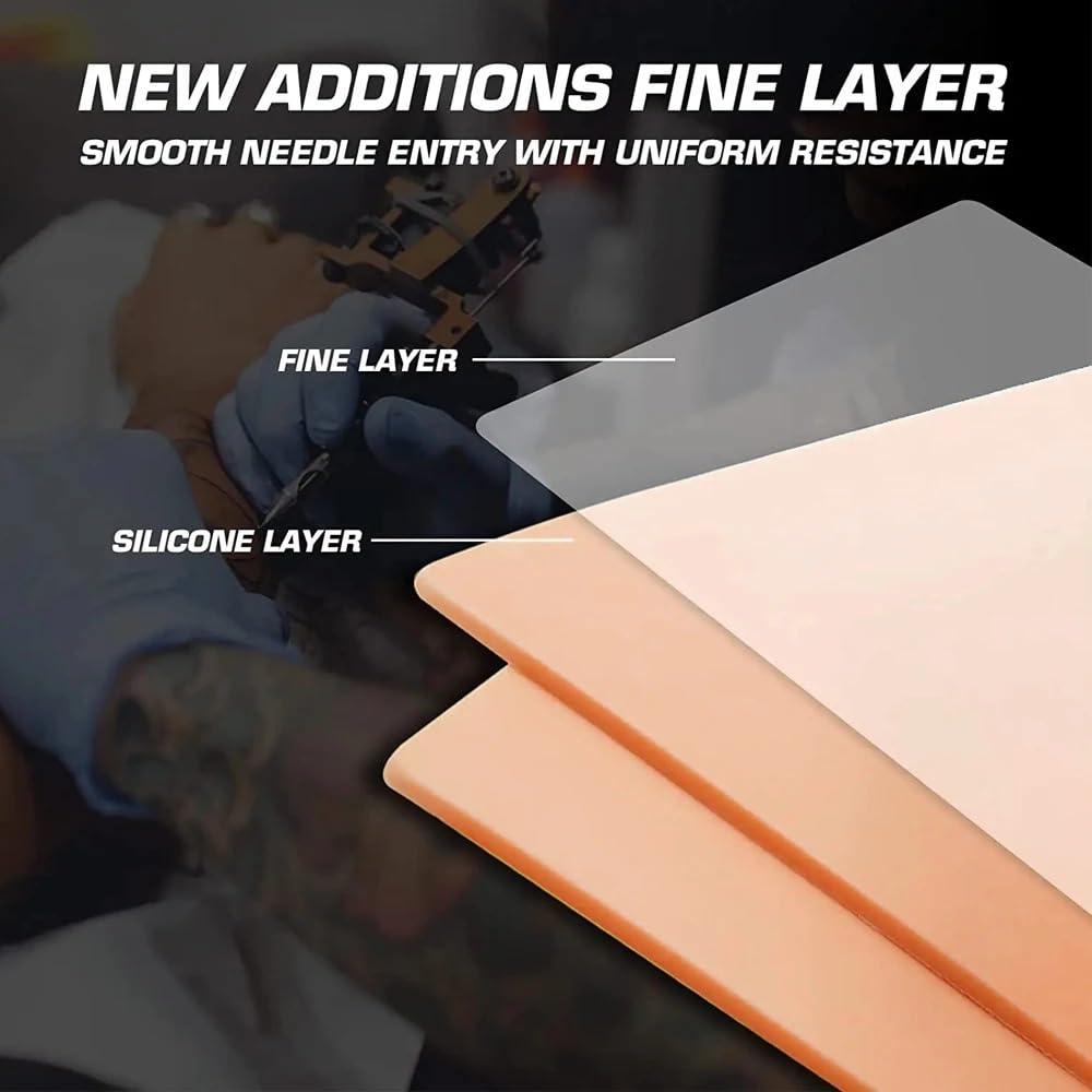 Piel de Práctica para Tatuaje Yuelong 3mm - 5PCS Doble Cara