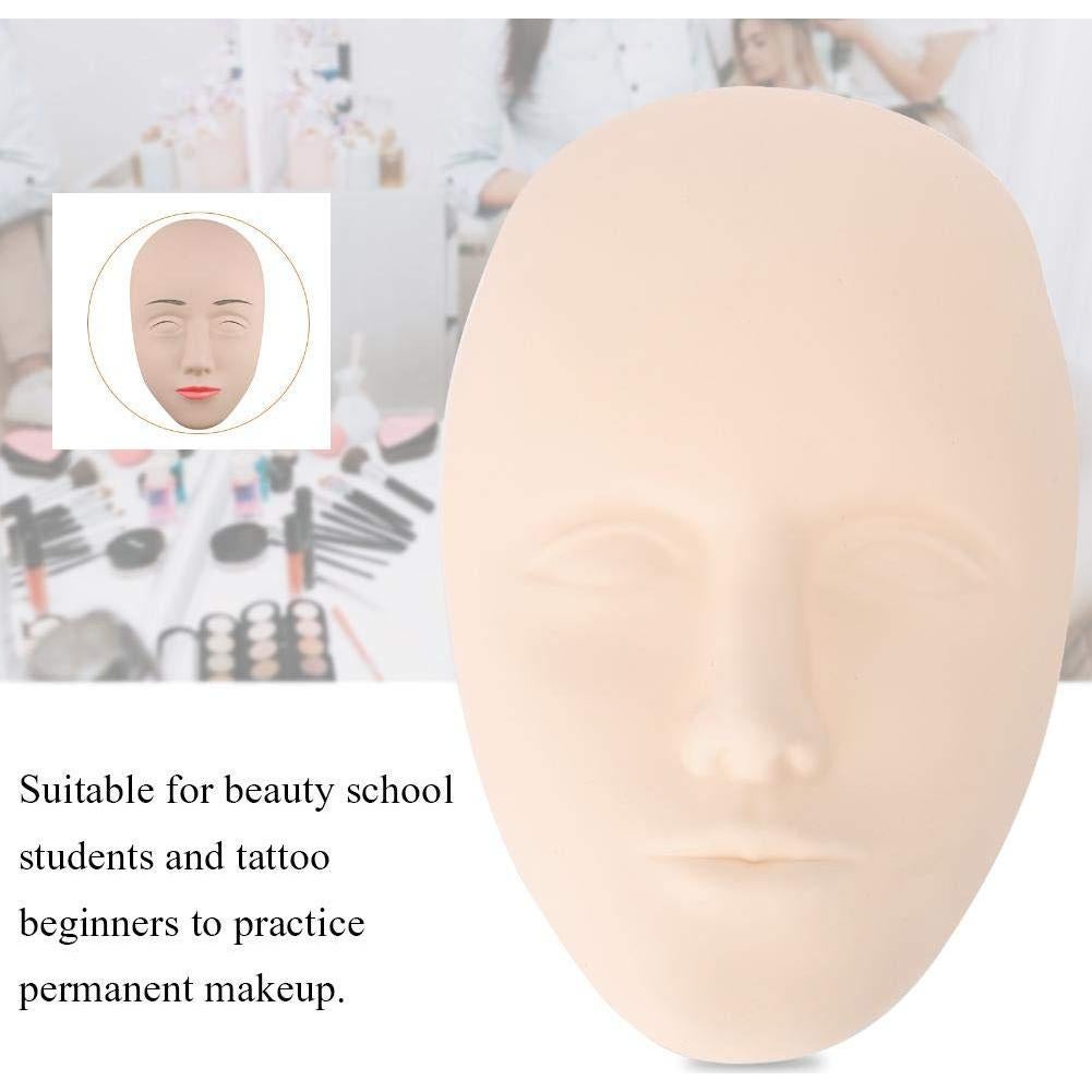 Cabeza de Maniquí HURRISE para Práctica de Maquillaje y Pestañas - Beige