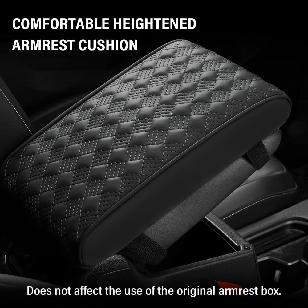 Cubierta de Reposabrazos para Coche Carleef Negro 31.5x21.5 cm