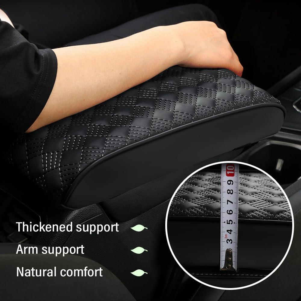 Cubierta de Reposabrazos para Coche Carleef Negro 31.5x21.5 cm