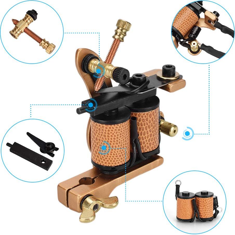 Kit de Máquina de Tatuaje Coil ATOMUS 10 Bobinas 23000rpm