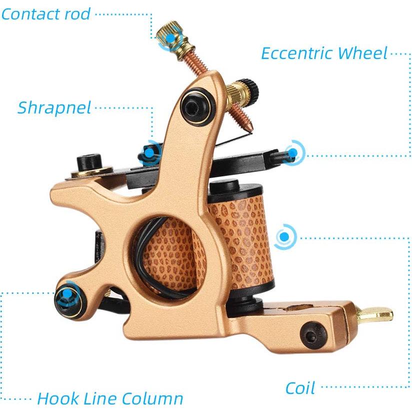 Kit de Máquina de Tatuaje Coil ATOMUS 10 Bobinas 23000rpm
