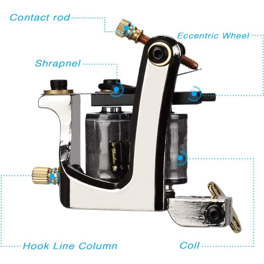 Kit de Máquina de Tatuaje Coil ATOMUS 10 Bobinas 23000rpm