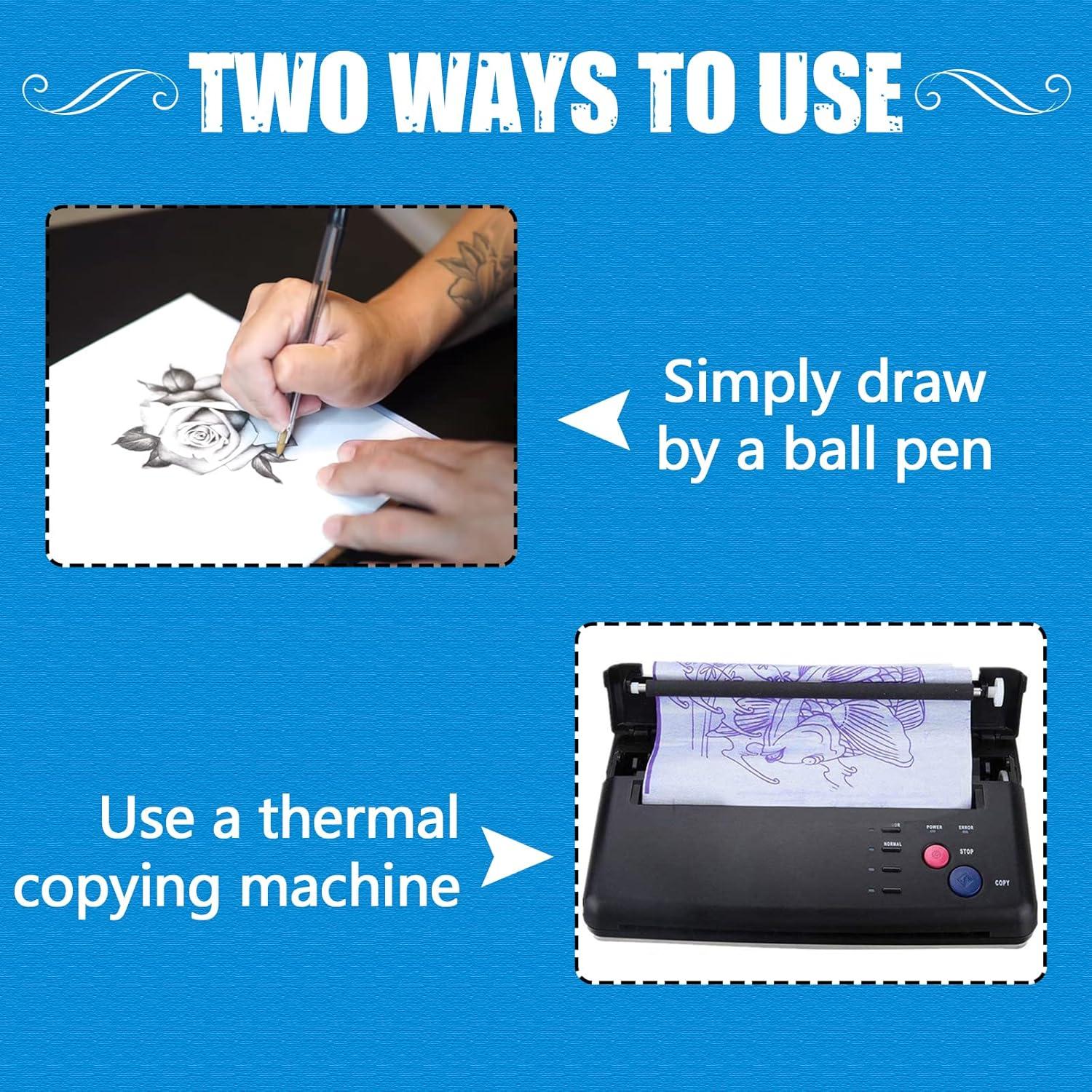 Kit de Práctica para Tatuajes CINRA - 30PCS Piel y Papel