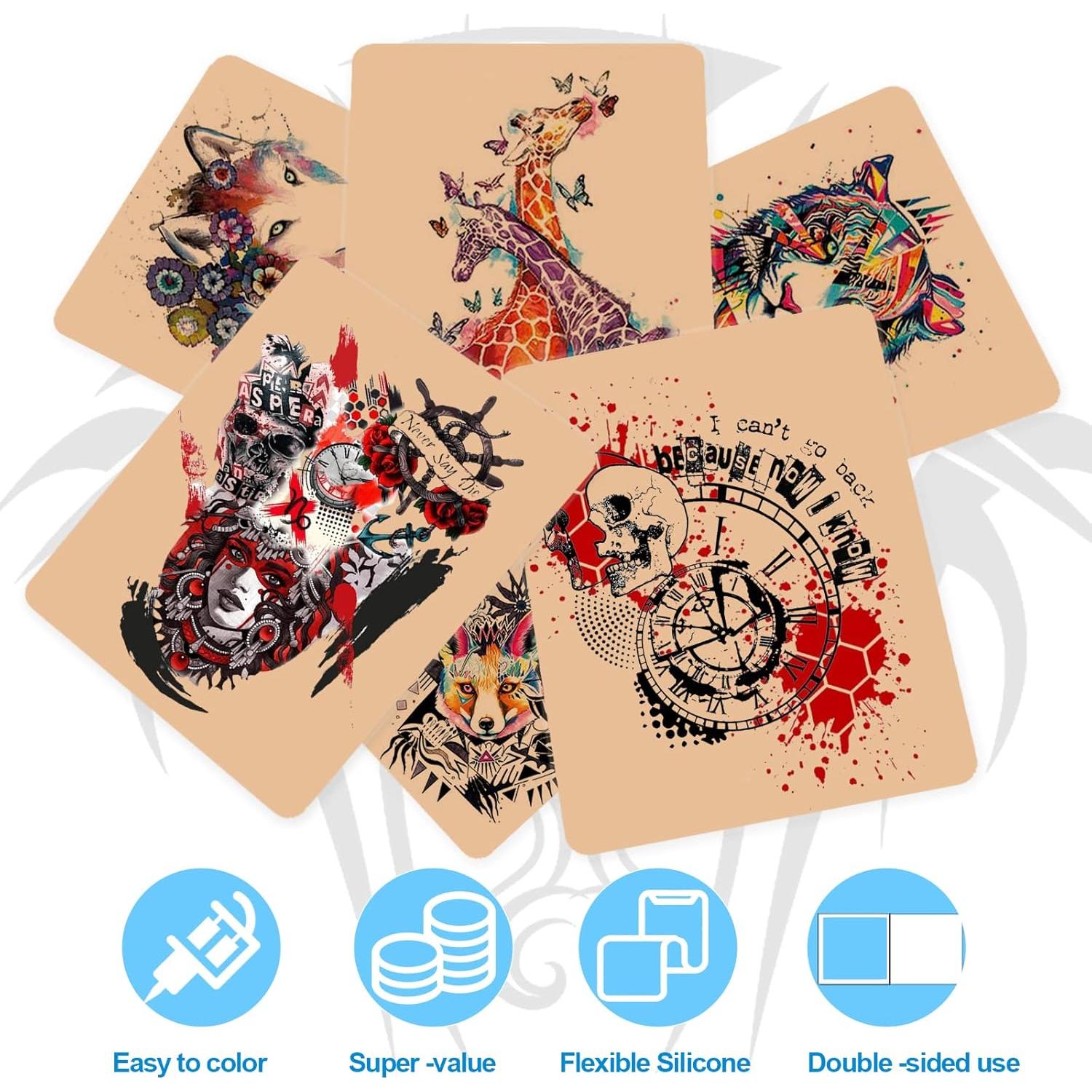 Kit de Práctica para Tatuajes CINRA - 30PCS Piel y Papel