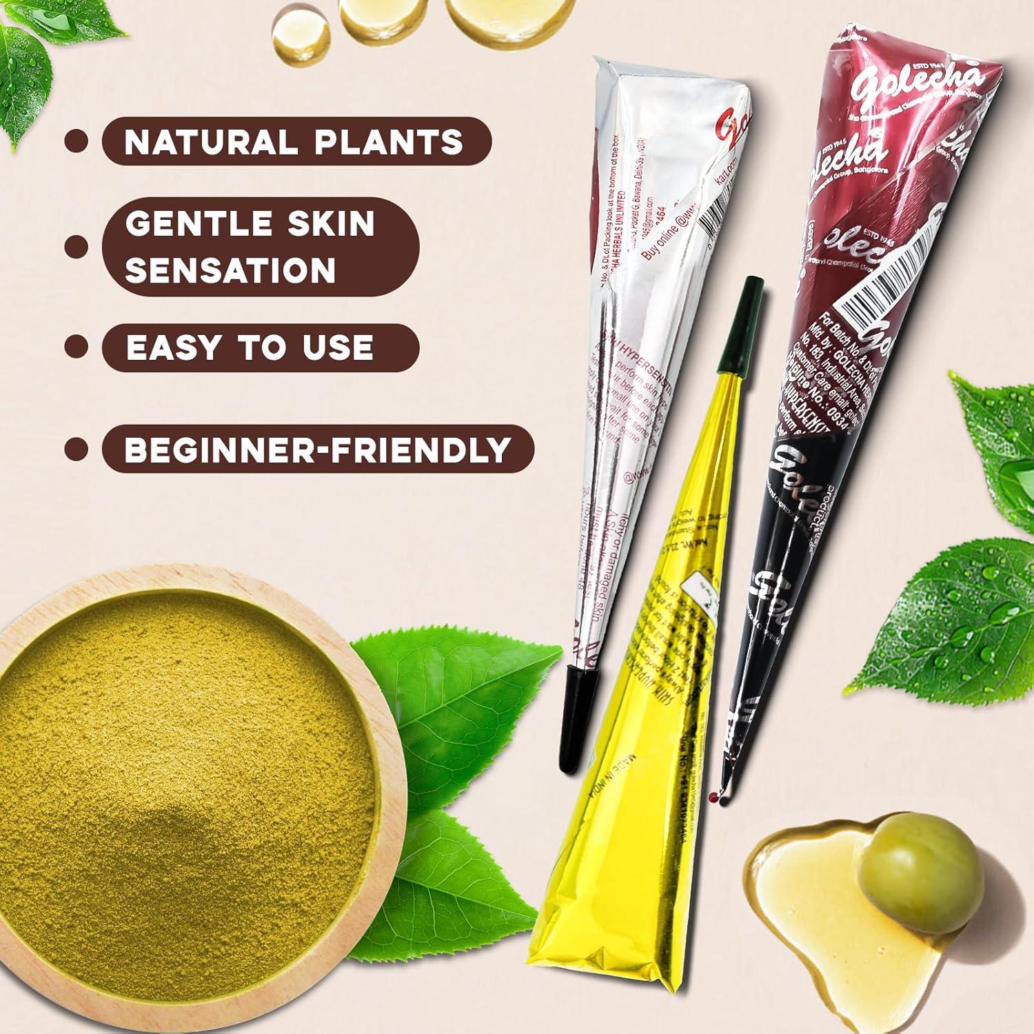 Kit de Tatuajes Temporales Pllusjoys 10 Hojas 6 Conos Colores