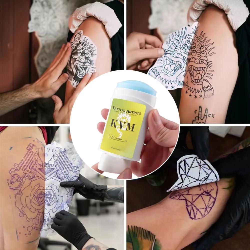 Kit de Tatuaje Completo KVM 46 Piezas con Tazas de Tinta y Transferencia